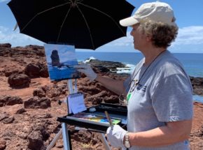 Painting on the Island of Lanai with the Plein air Painters of Hawaii